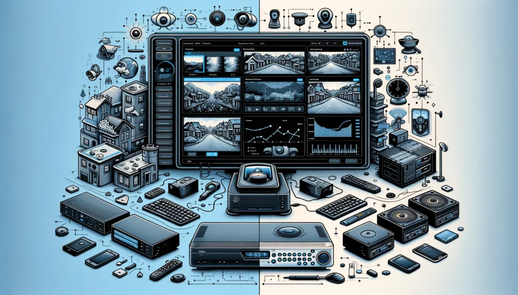 Comparaison logiciel VMS à un enregistreur vidéo surveillance