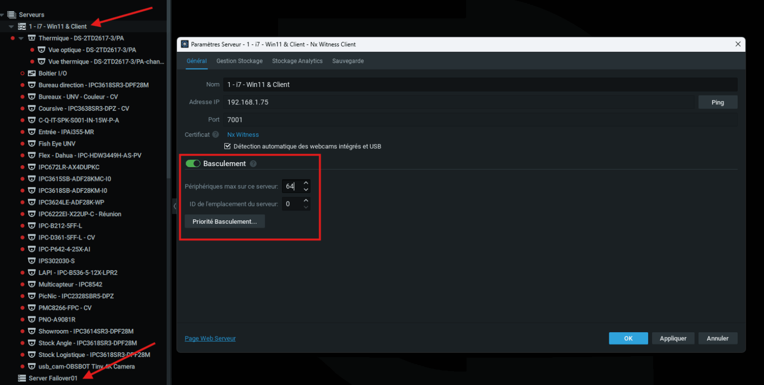 Failover Nx Witness : continuité et sécurité sans interruption
